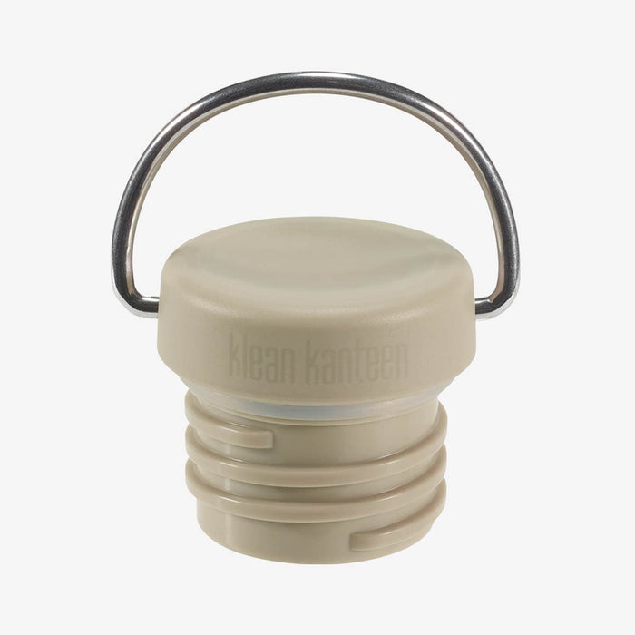 Closeup of loop lid in beige.