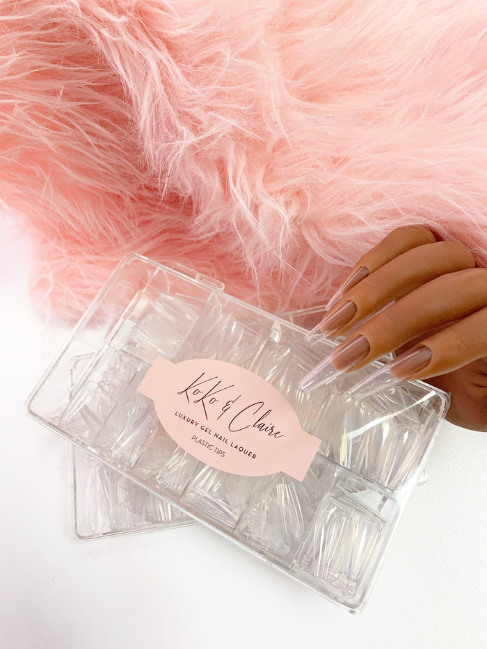 Clear Full Coverage Tips Box (for Display Hand)~ Koko & Claire