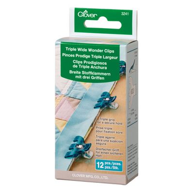 Clover Triple Wide Wonder Clips (6 or 12 pack, use drop down menu)