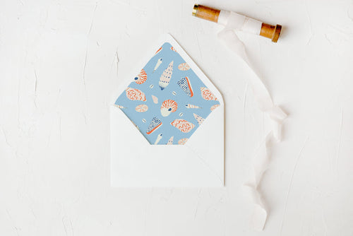 Coastal Shell Envelope Liners