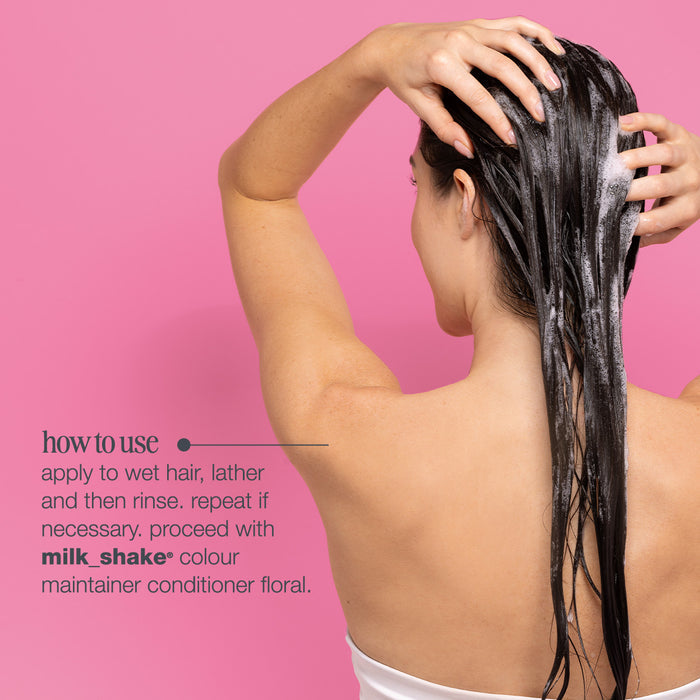milk-shake-color-maintainer-shampoo-flower-use