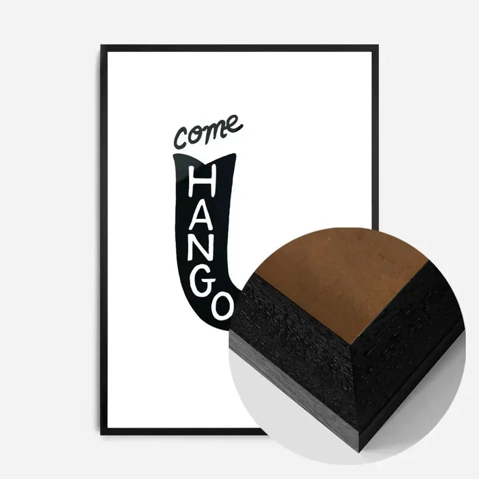 21x30cm | 8¼ x 11¾in / Black Wood Frame