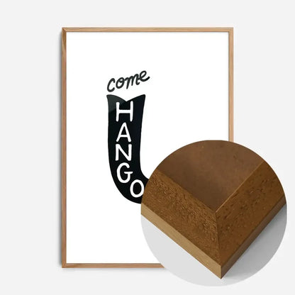 21x30cm | 8¼ x 11¾in / Oak Wood Frame