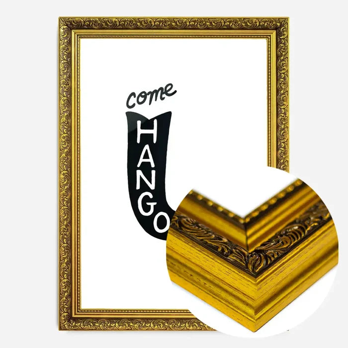 21x30cm | 8¼ x 11¾in / Gold Ornate Frame
