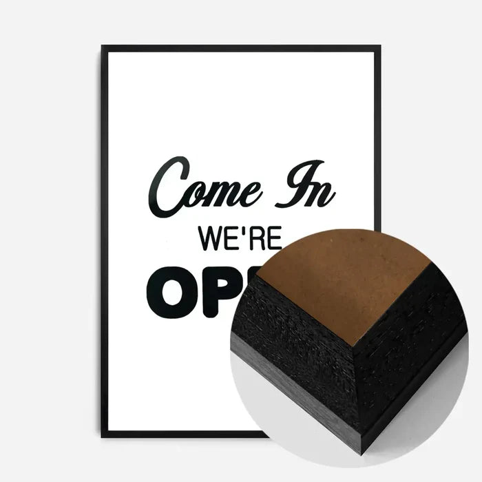 21x30cm | 8¼ x 11¾in / Black Wood Frame
