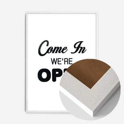 21x30cm | 8¼ x 11¾in / White Wood Frame