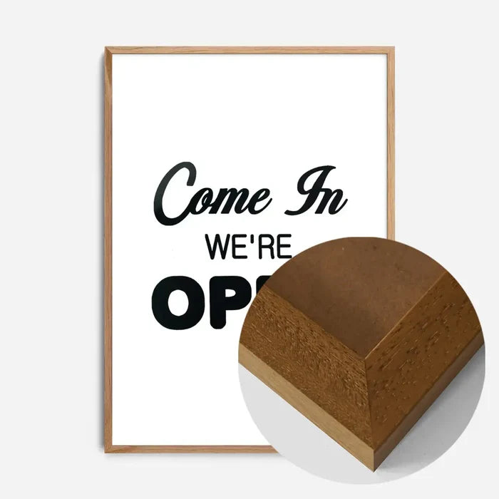 21x30cm | 8¼ x 11¾in / Oak Wood Frame