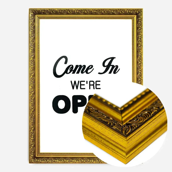 21x30cm | 8¼ x 11¾in / Gold Ornate Frame