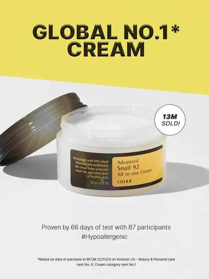 COSRX Advanced Snail 92 All in one Cream 100 gm - DOKAN