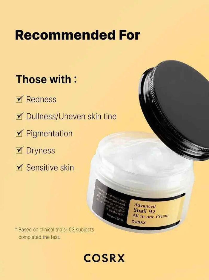 COSRX Advanced Snail 92 All in one Cream 100 gm - DOKAN