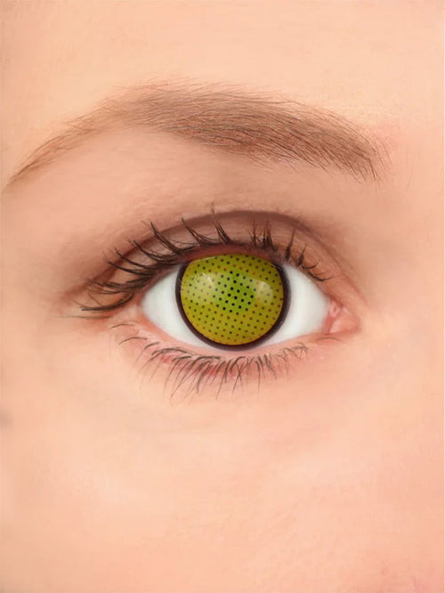 Costume Contact Lenses | Yellow Mesh-Image 1