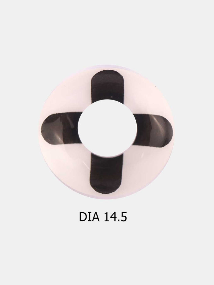 Costume Contact Lenses | Black Cross-Image 2