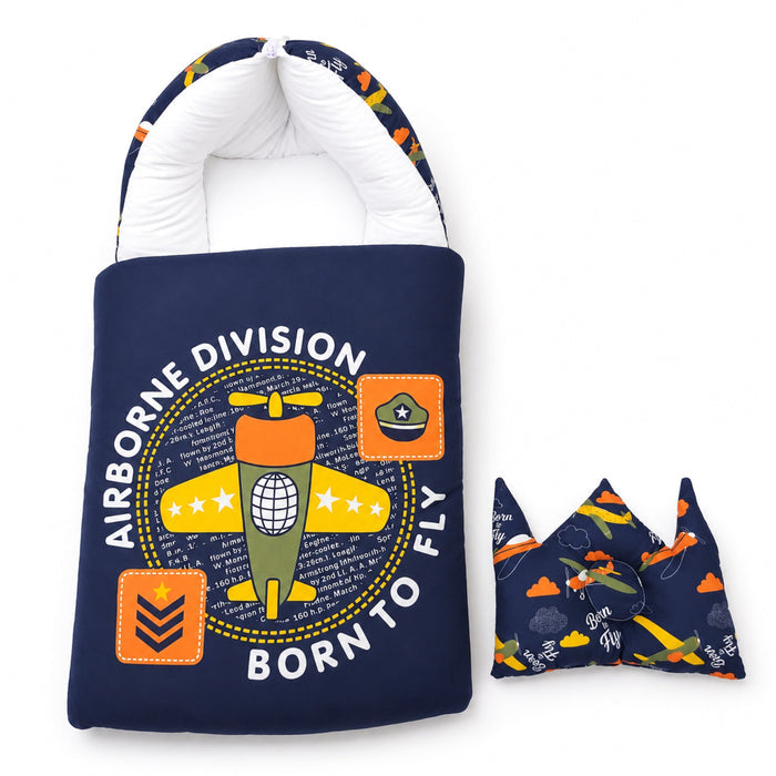 Cotton - Hooded Carry Nest - Navy - Airborne - 26