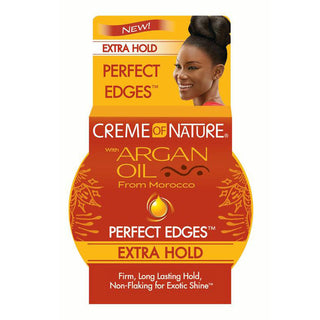 CREME OF NATURE Argan Oil Perfect Edges (2.25oz) - Extra Hold - Edge Control Gel