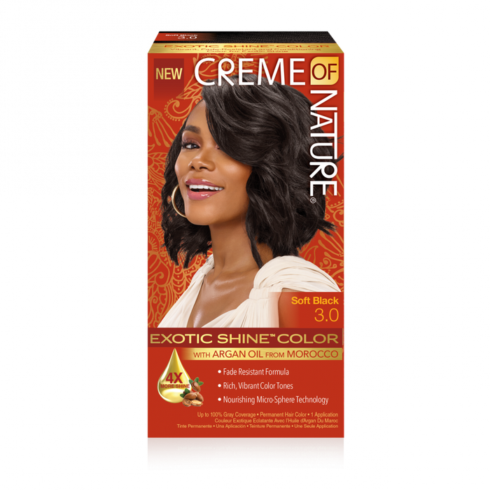 Creme Of Nature Exotic Shine Hair Color 3.0 - Soft Black
