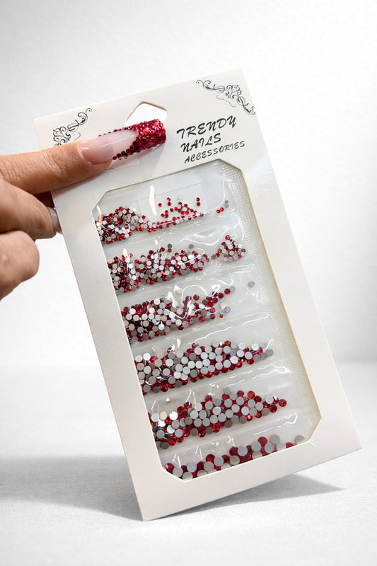 Cristaux Rouges – Nail Art Red Nail Art Crystals – Rhinestones for Nails