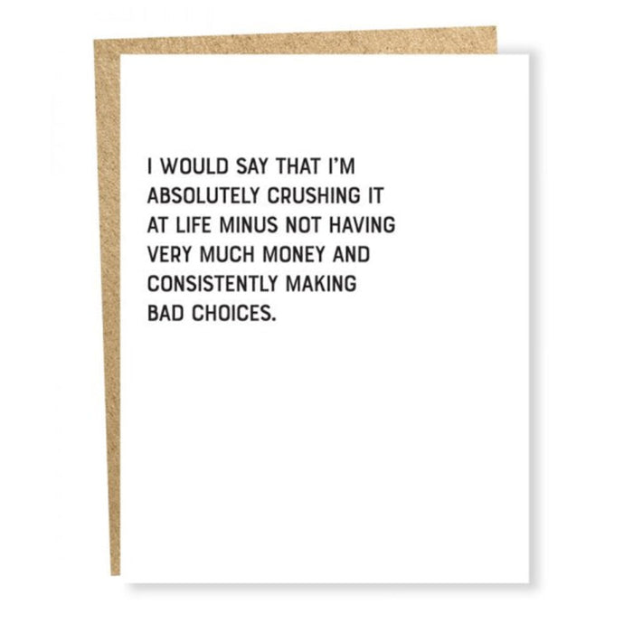 Crushing It Card - Domestic Domestic