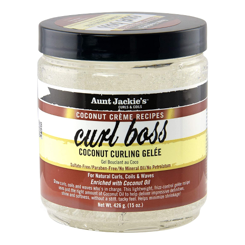 CURL BOSS Coconut Curling Gelee 15oz by AUNT JACKIE'S