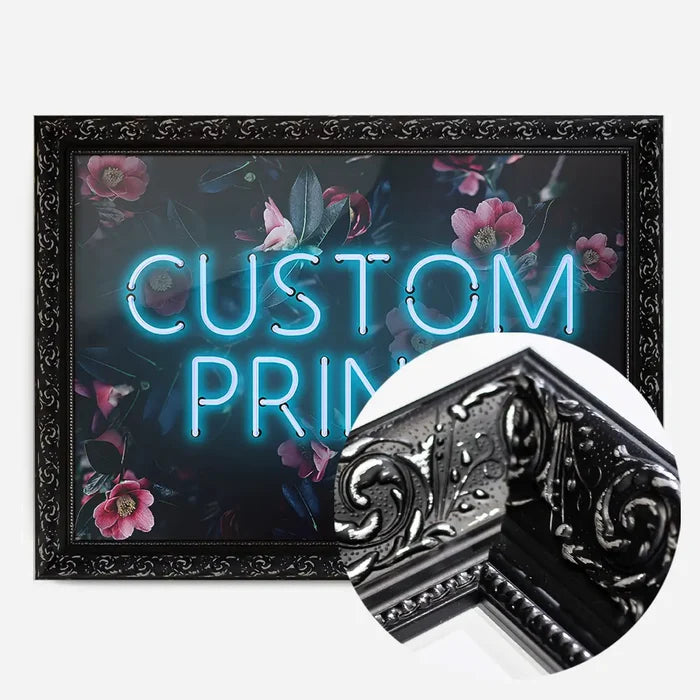 21x30cm | 8¼ x 11¾in / Black Ornate Frame