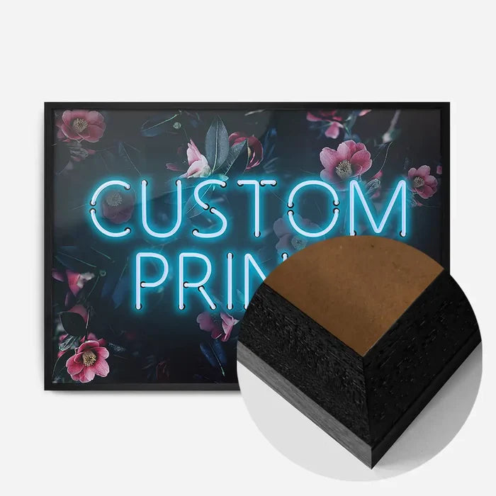21x30cm | 8¼ x 11¾in / Black Wood Frame