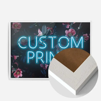 21x30cm | 8¼ x 11¾in / White Wood Frame