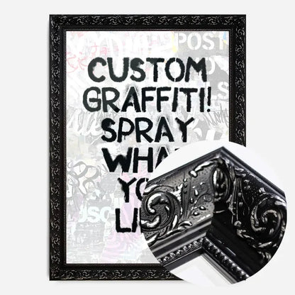 21x30cm | 8¼ x 11¾in / Black Ornate Frame