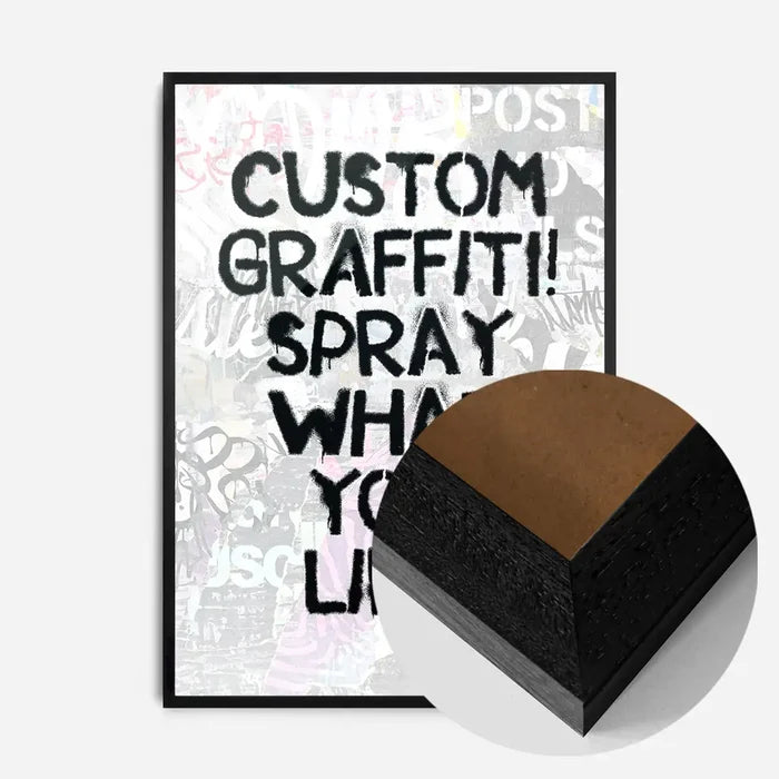 21x30cm | 8¼ x 11¾in / Black Wood Frame