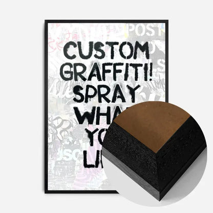 21x30cm | 8¼ x 11¾in / Black Wood Frame