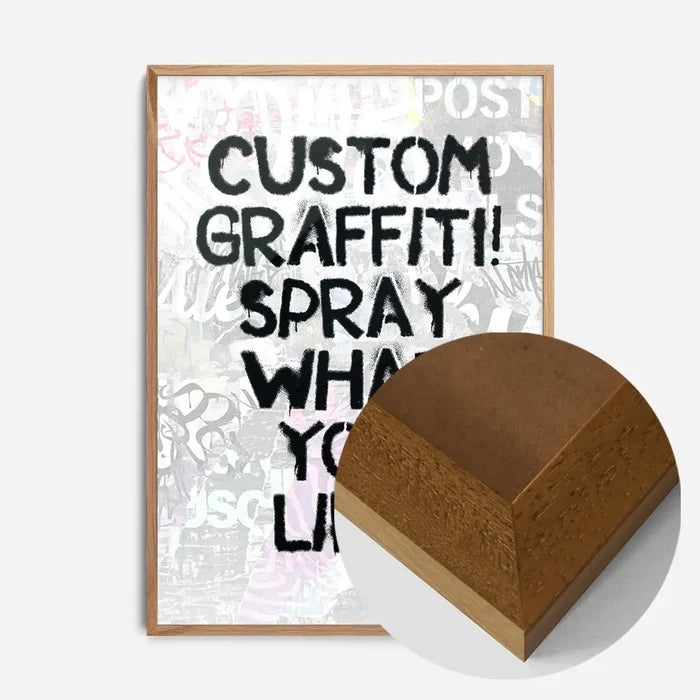 21x30cm | 8¼ x 11¾in / Oak Wood Frame