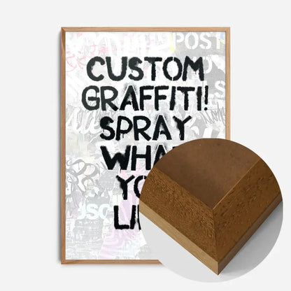 21x30cm | 8¼ x 11¾in / Oak Wood Frame