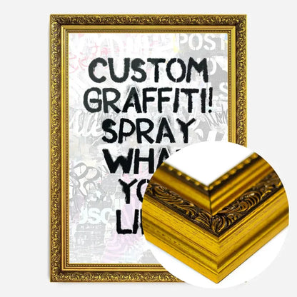 21x30cm | 8¼ x 11¾in / Gold Ornate Frame