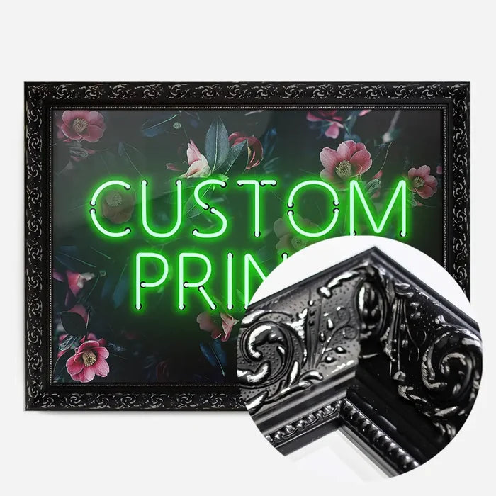 21x30cm | 8¼ x 11¾in / Black Ornate Frame
