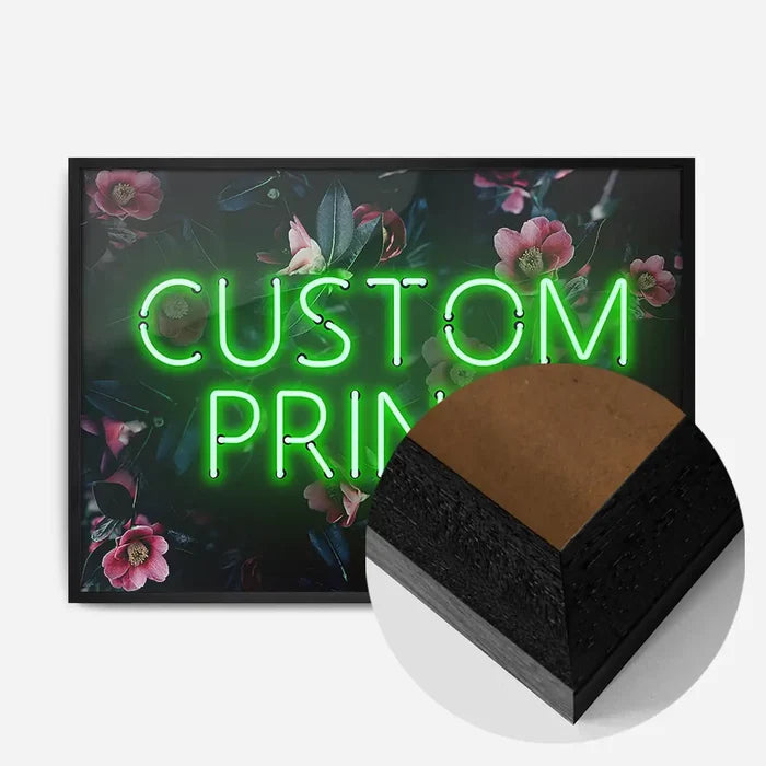 21x30cm | 8¼ x 11¾in / Black Wood Frame
