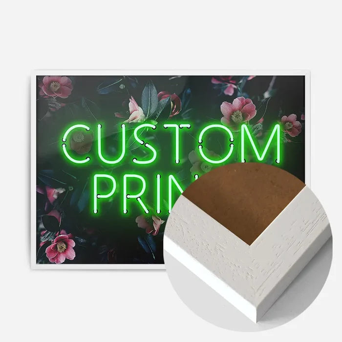 21x30cm | 8¼ x 11¾in / White Wood Frame