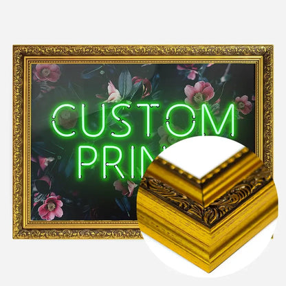 21x30cm | 8¼ x 11¾in / Gold Ornate Frame