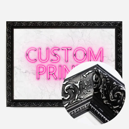 21x30cm | 8¼ x 11¾in / Black Ornate Frame