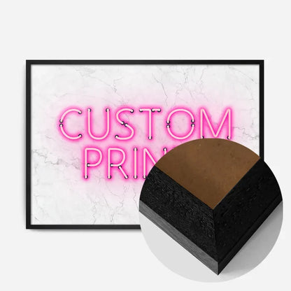 21x30cm | 8¼ x 11¾in / Black Wood Frame