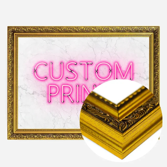 21x30cm | 8¼ x 11¾in / Gold Ornate Frame