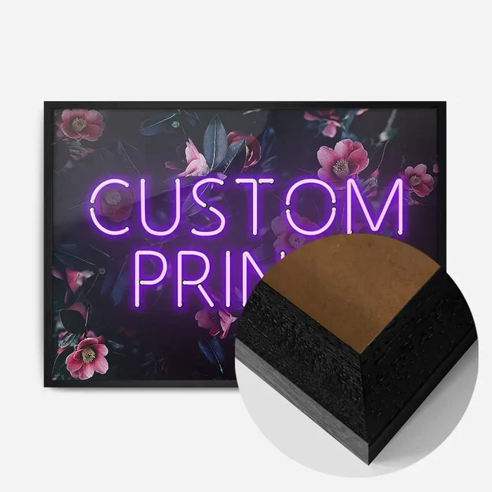 21x30cm | 8¼ x 11¾in / Black Wood Frame
