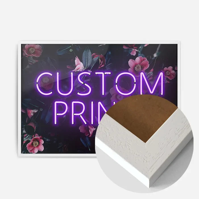 21x30cm | 8¼ x 11¾in / White Wood Frame
