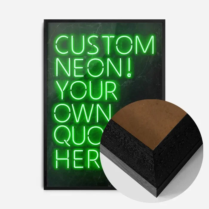 21x30cm | 8¼ x 11¾in / Black Wood Frame