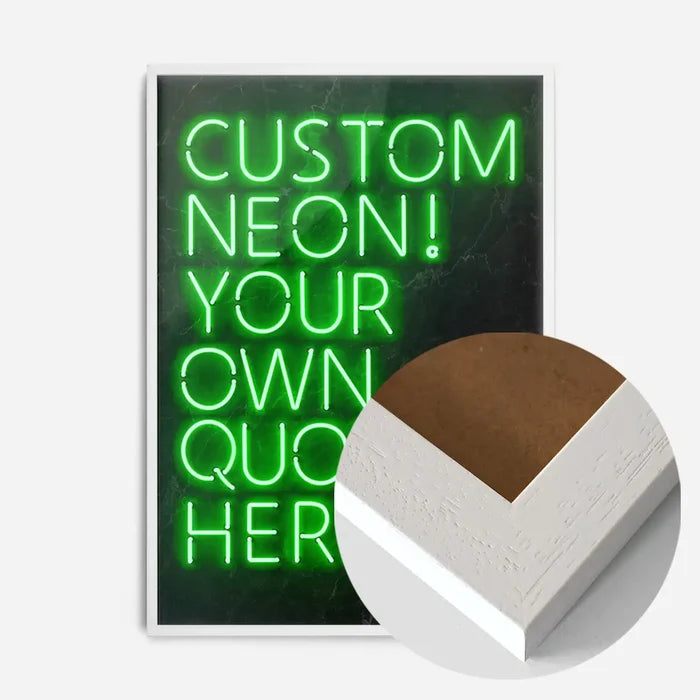 21x30cm | 8¼ x 11¾in / White Wood Frame