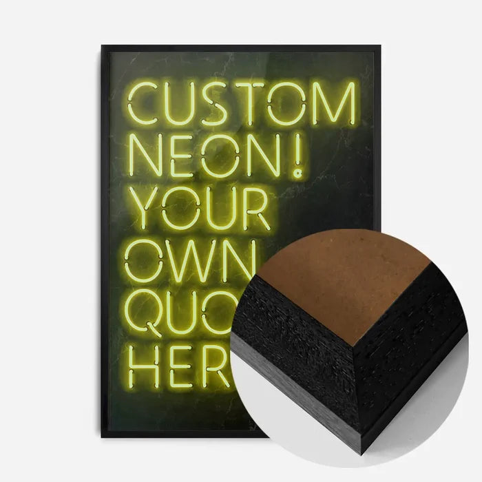 21x30cm | 8¼ x 11¾in / Black Wood Frame