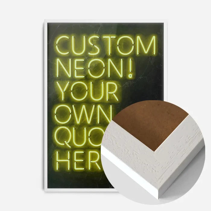 21x30cm | 8¼ x 11¾in / White Wood Frame