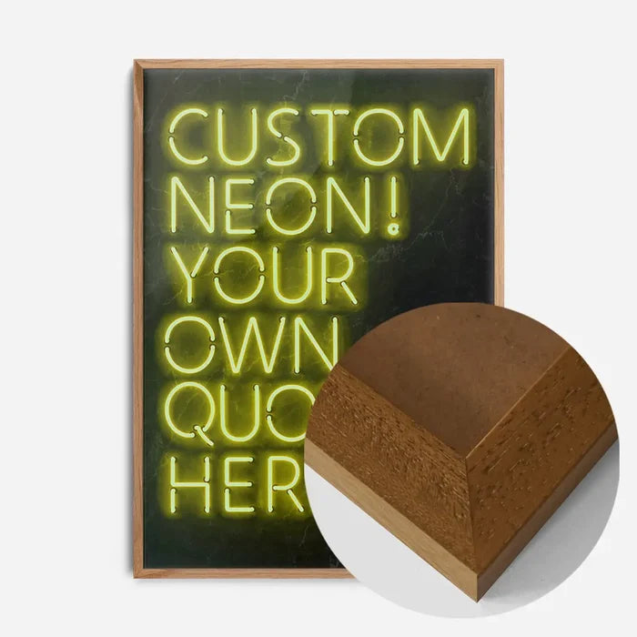 21x30cm | 8¼ x 11¾in / Oak Wood Frame
