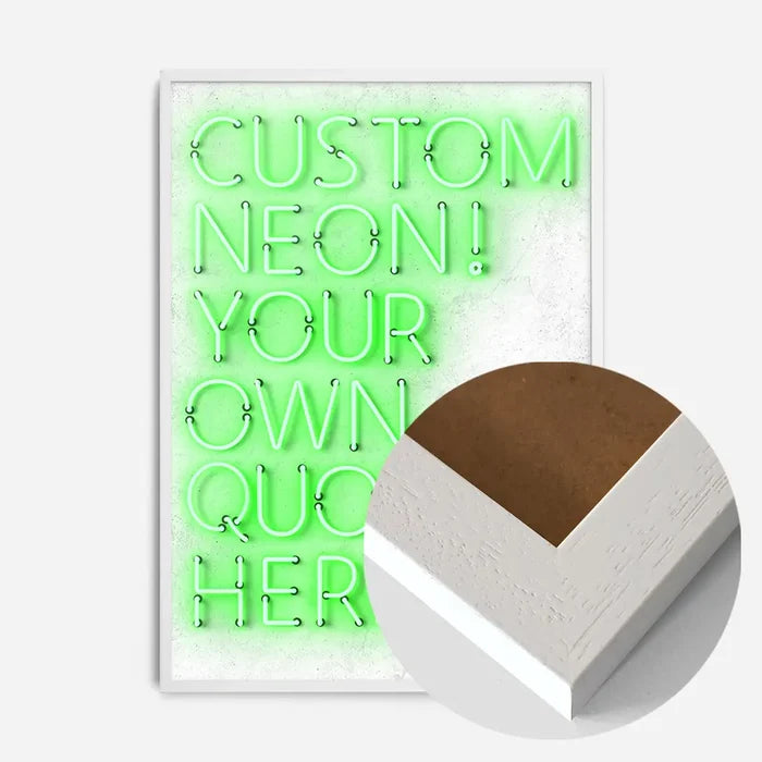 21x30cm | 8¼ x 11¾in / White Wood Frame