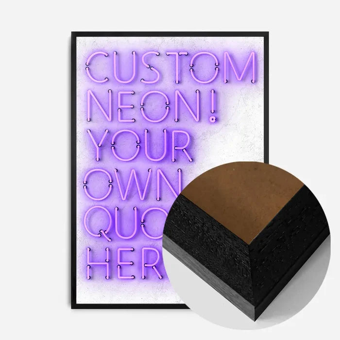 21x30cm | 8¼ x 11¾in / Black Wood Frame