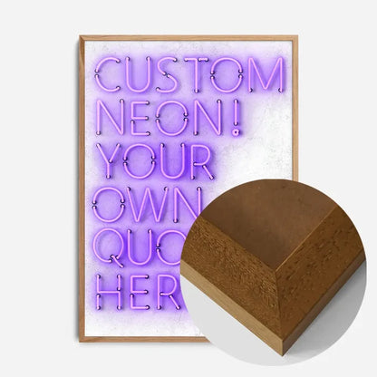 21x30cm | 8¼ x 11¾in / Oak Wood Frame