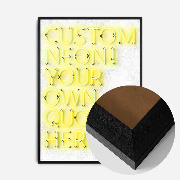 21x30cm | 8¼ x 11¾in / Black Wood Frame