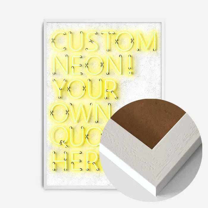 21x30cm | 8¼ x 11¾in / White Wood Frame